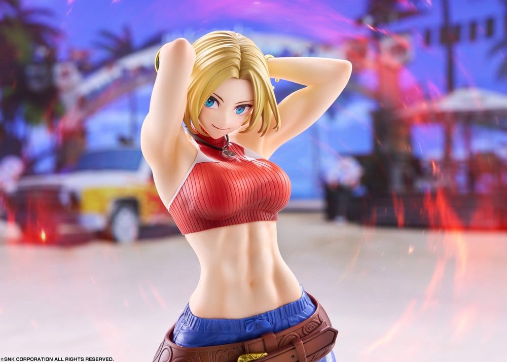 Fighting Girls Collection The King of Fighters XV PVC Figur 1/7 Blue Mary AmiAmi Limited Edition 26 cm
