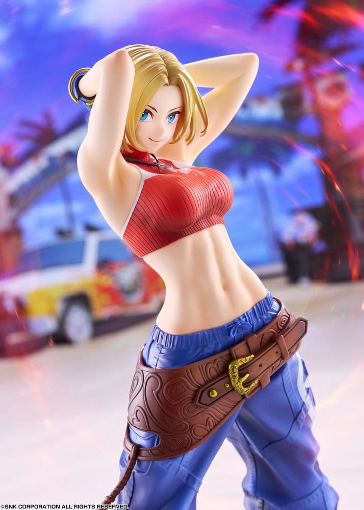 Fighting Girls Collection The King of Fighters XV PVC Figur 1/7 Blue Mary AmiAmi Limited Edition 26 cm