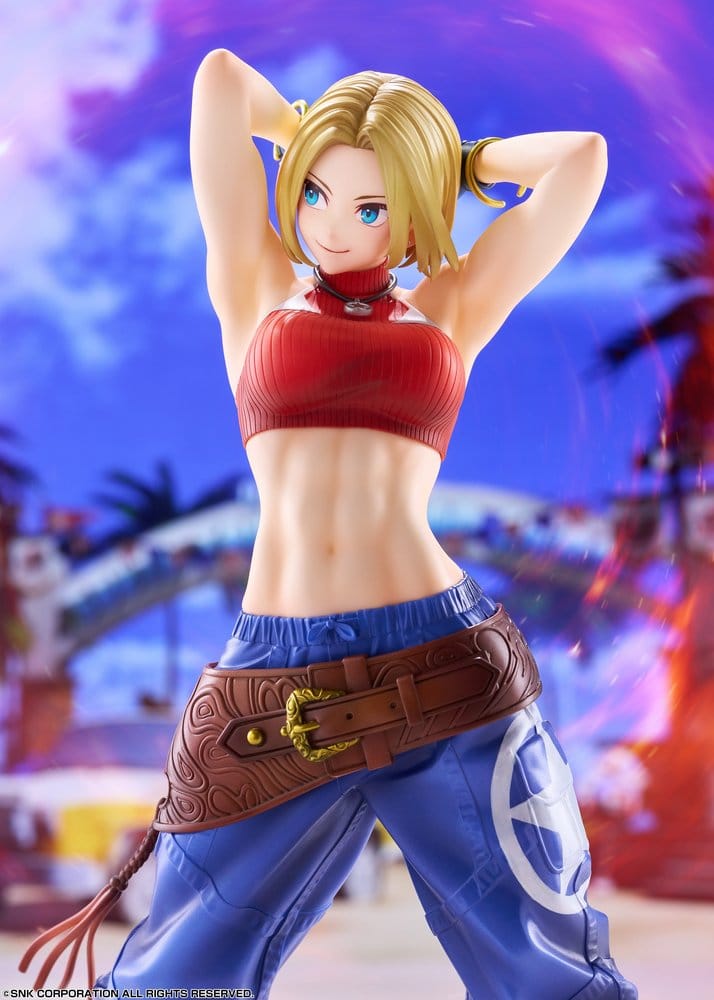 Fighting Girls Collection The King of Fighters XV PVC Figur 1/7 Blue Mary AmiAmi Limited Edition 26 cm