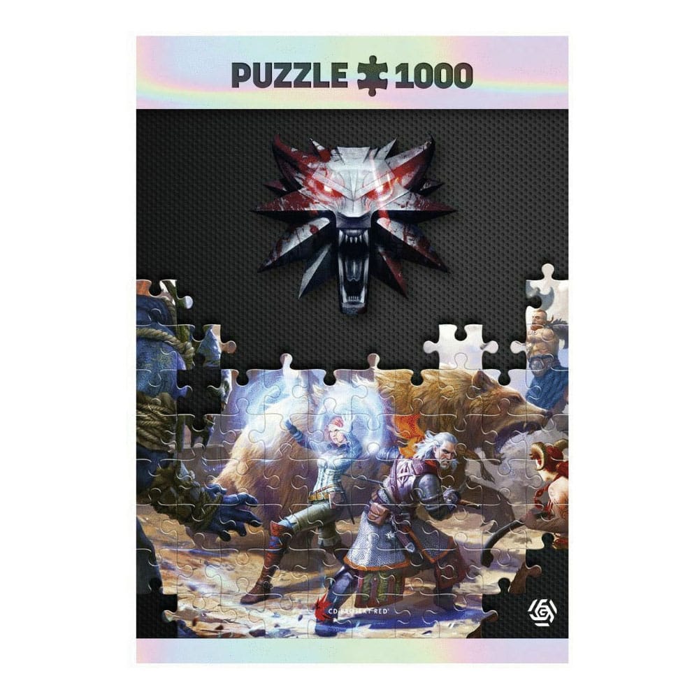 The Witcher III: Wild Hunt Gaming Puzzle Geralt & Triss in Battle (1000 Teile)