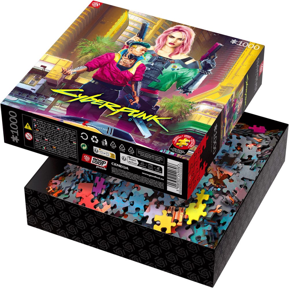 Cyberpunk 2077 Puzzle Kitsch Style (1000 Teile)