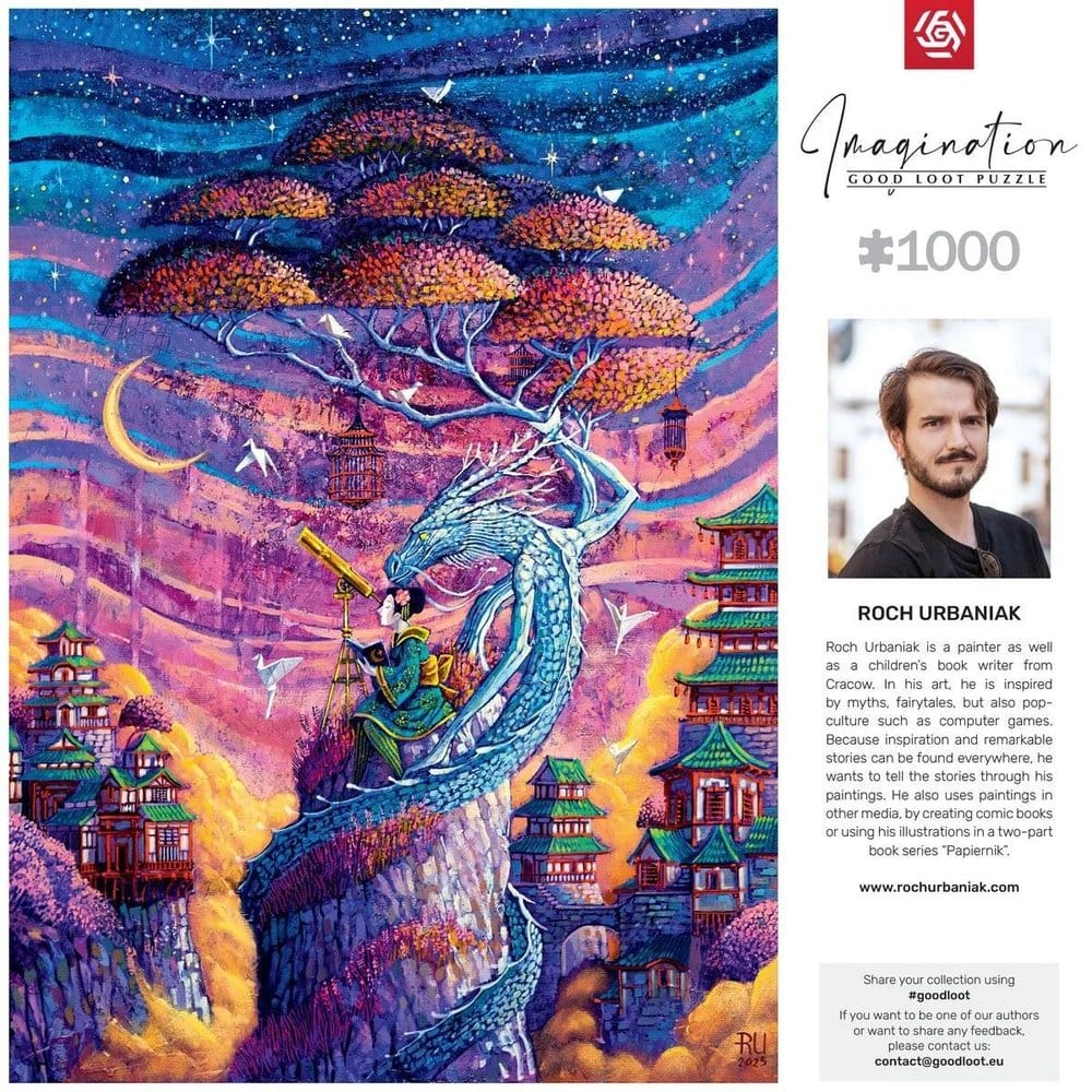 Imagination Series Puzzle Roch Urbaniak Sakura i Ryu (1000 Teile)