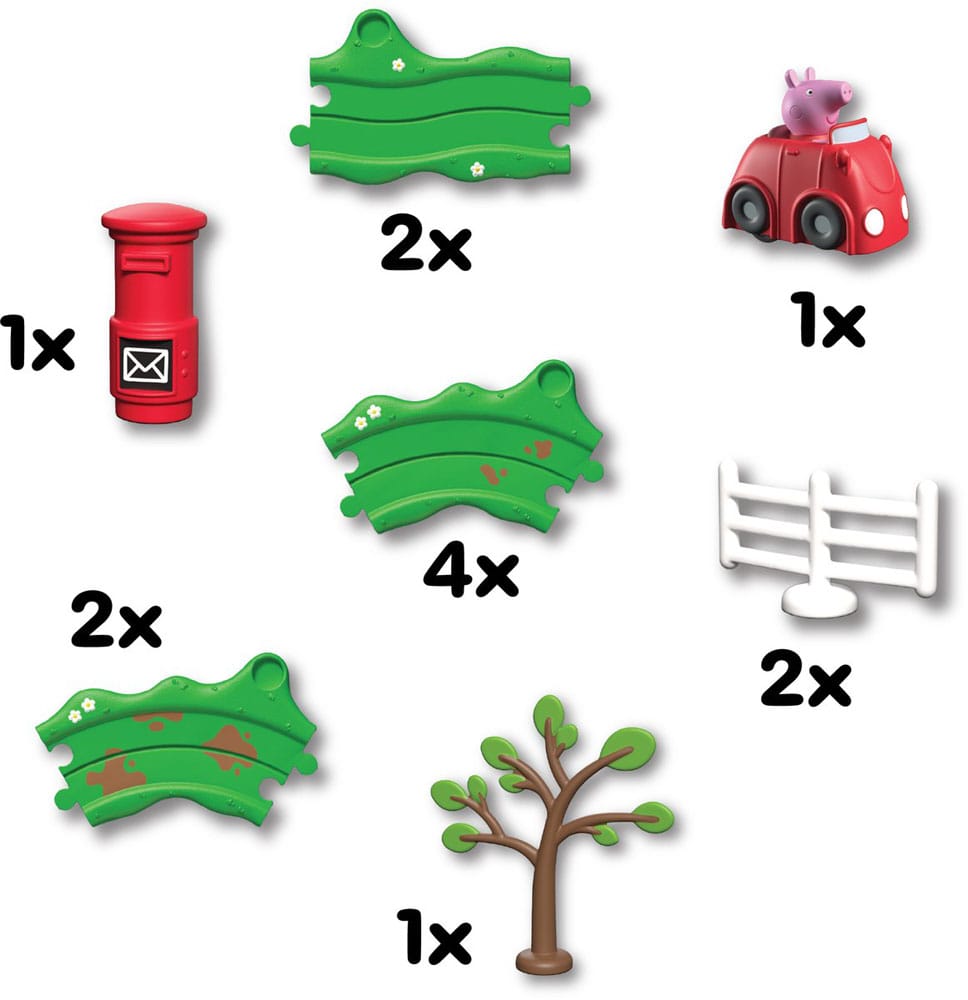 Peppa Pig Whizz Around Peppas kleines rotes Auto Set