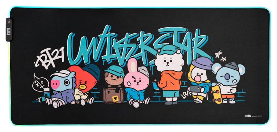 BT21 LED XXL Mauspad 90 x 40 cm