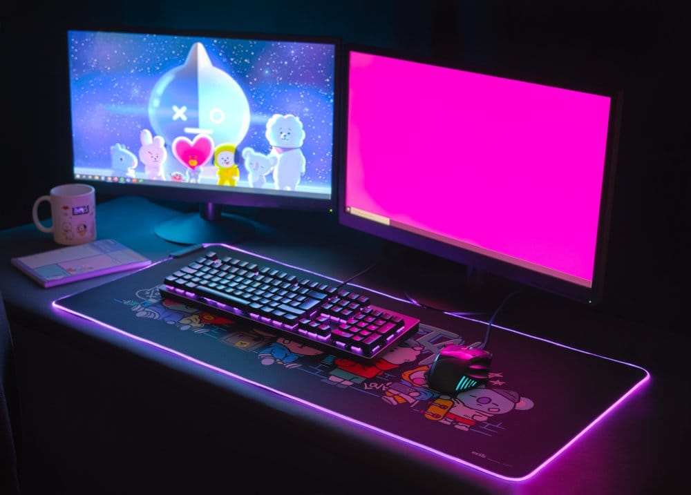 BT21 LED XXL Mauspad 90 x 40 cm