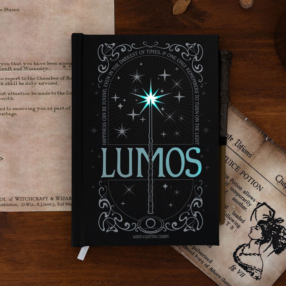 Harry Potter Premium Notizbuch A5 mit Licht Lumos Maxima