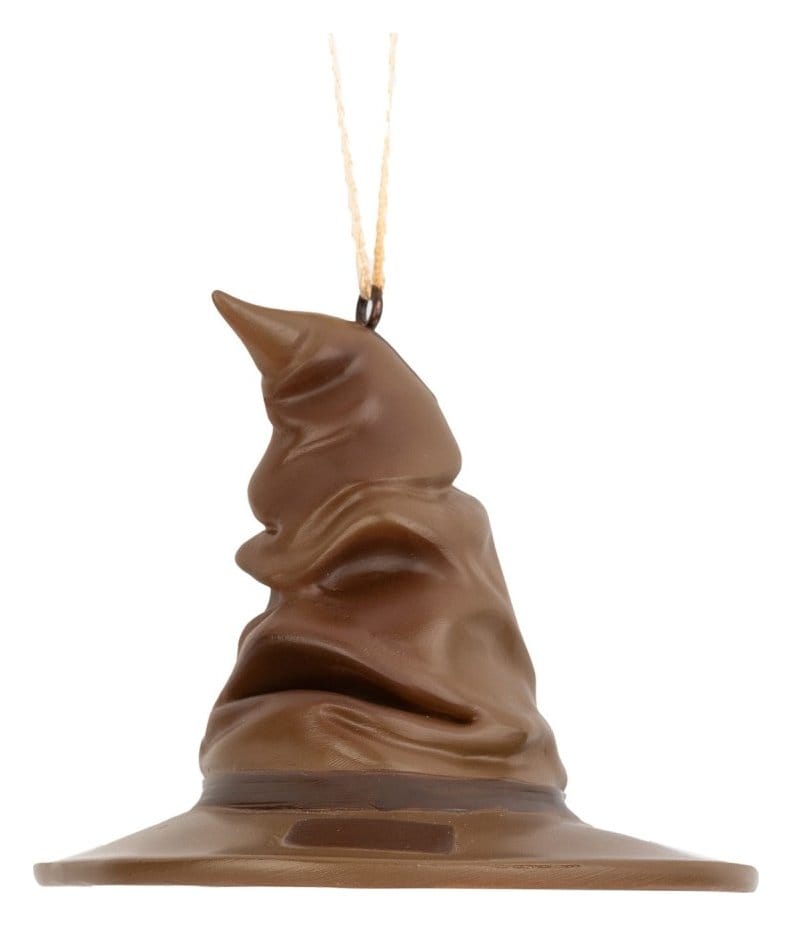 Harry Potter Set mit 3 Weihnachtsornamenten Sprechender Hut, Gleis 9 3/4 und Hedwig 7 cm