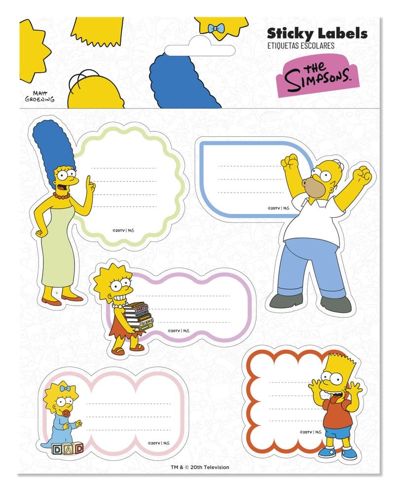 Die Simpsons Selbstklebende Etiketten Premium (10)