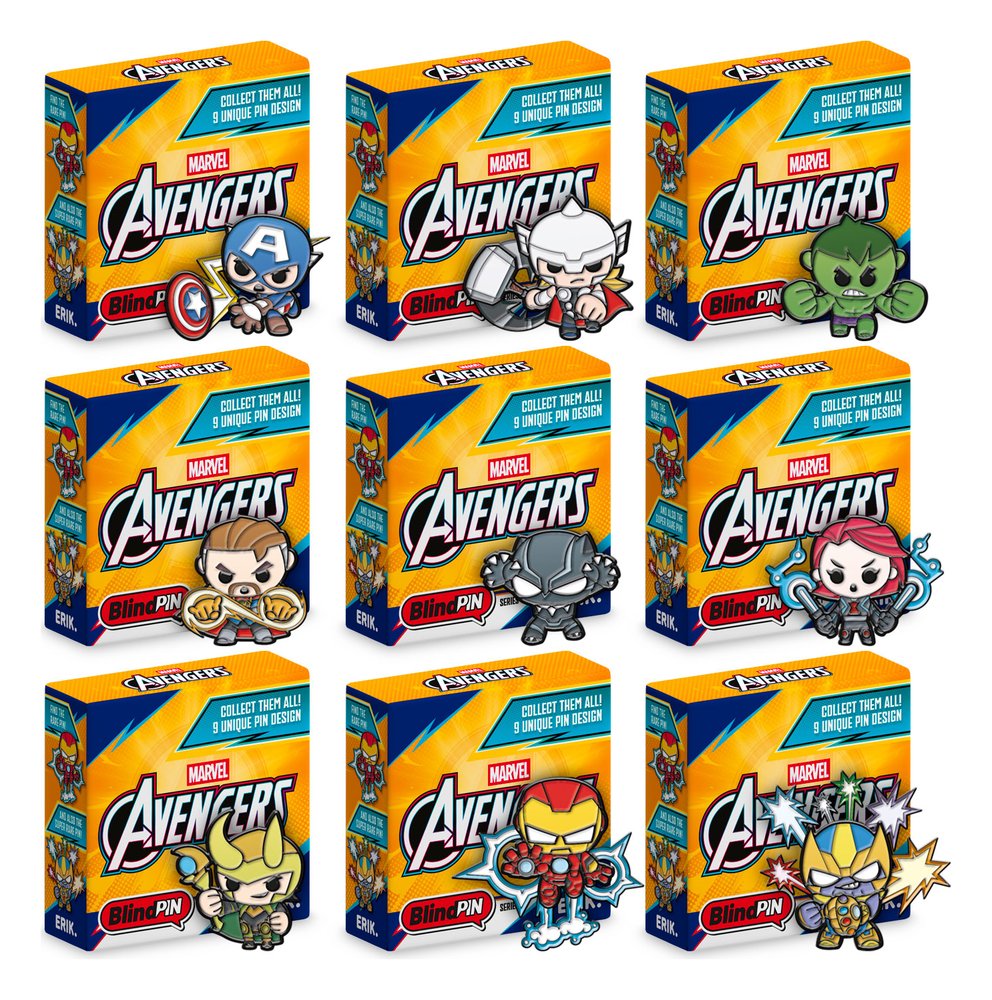 Marvel The Avengers Ansteck-Pins Serie 1 Display (24)