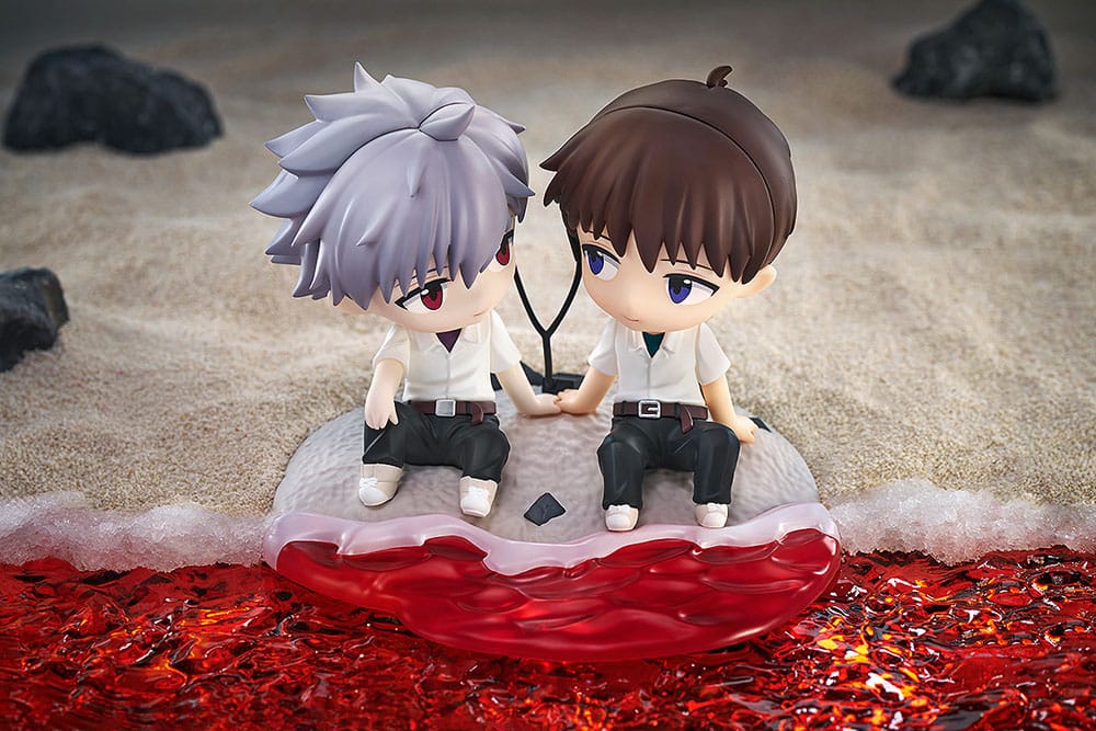 Rebuild of Evangelion Chibi Figur Shinji Ikari & Kaworu Nagisa 8 cm