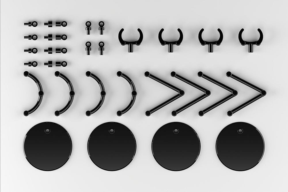 The Simple Stand Mini Nendoroid More Figurenständer mini Black 4er-Pack