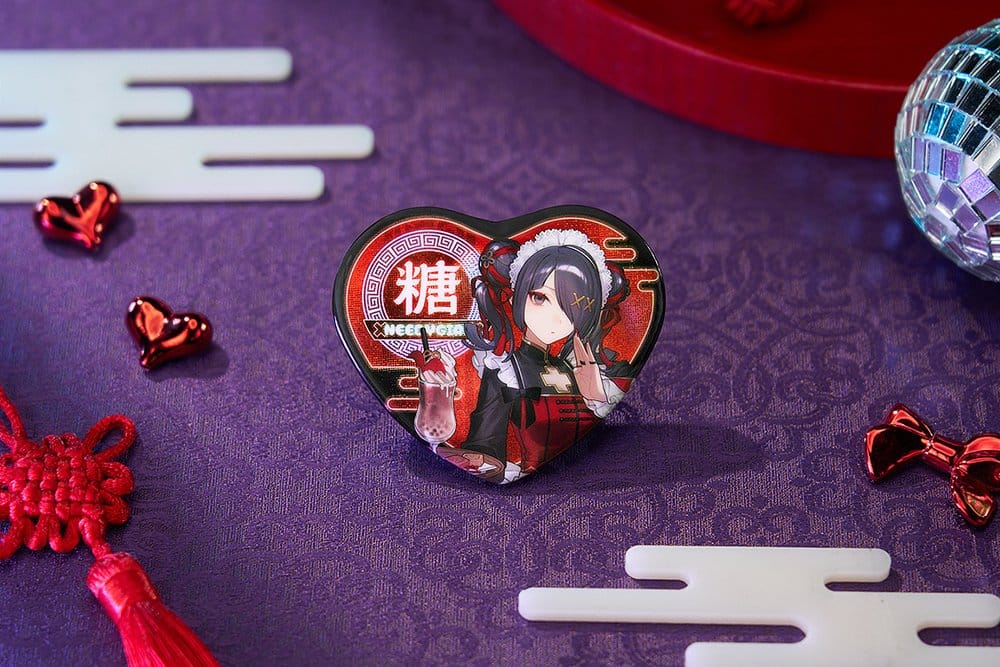 Needy Streamer Overload Needy Streamer Chinese Restaurant Series Heart-Shaped Ansteckbutton Ame