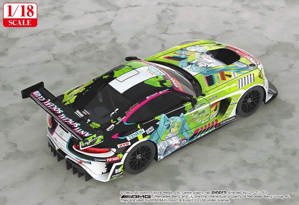 Hatsune Miku GT Project Fahrzeug 1/18 Good Smile Hatsune Miku AMG 2022 Season Opening Ver. 26 cm