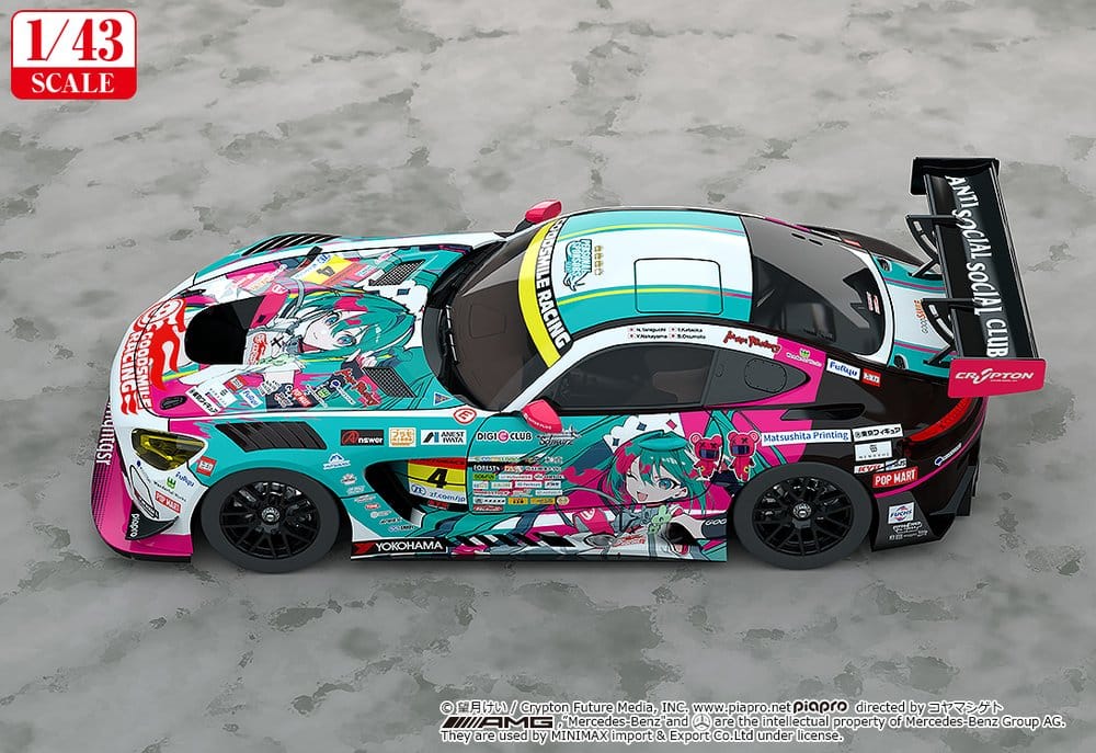 Hatsune Miku GT Project Fahrzeug 1/43 Good Smile Hatsune Miku AMG 2025 Season Opening Ver. 11 cm