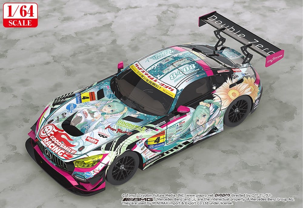 Hatsune Miku GT Project Fahrzeug 1/64 Good Smile Hatsune Miku AMG 2017 Super GT Ver. 7 cm