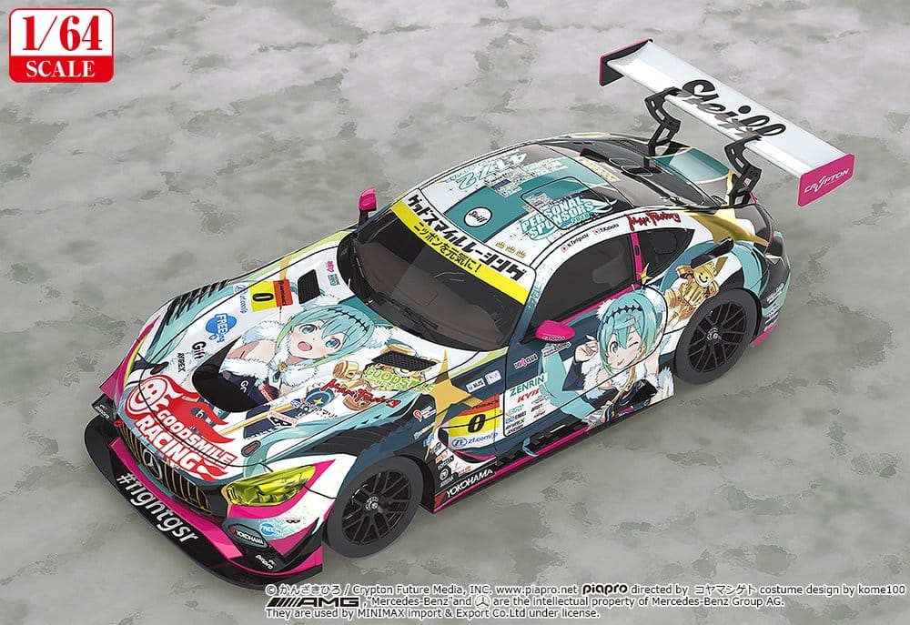 Hatsune Miku GT Project Fahrzeug 1/64 Good Smile Hatsune Miku AMG 2018 SUPER GT Ver. 7 cm