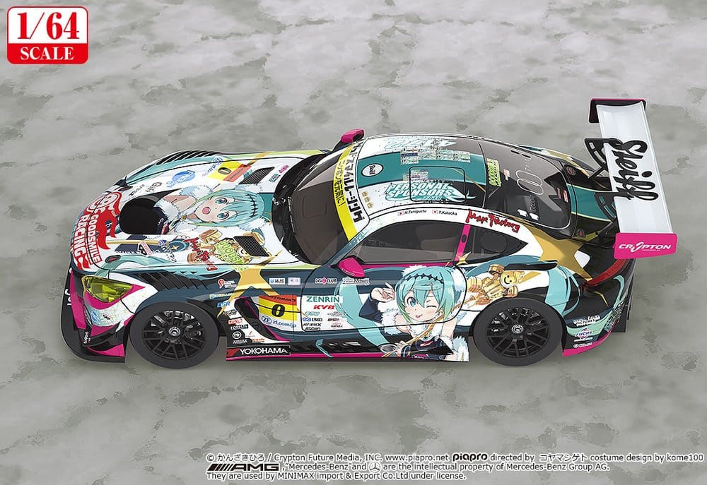 Hatsune Miku GT Project Fahrzeug 1/64 Good Smile Hatsune Miku AMG 2018 SUPER GT Ver. 7 cm