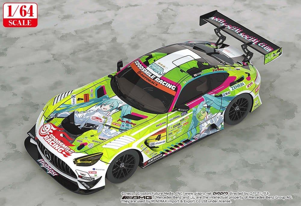 Hatsune Miku GT Project Fahrzeug 1/64 Hatsune Miku AMG 2022 Season Opening Ver. 7 cm