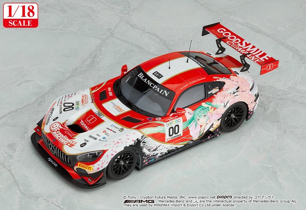 Hatsune Miku GT Project Fahrzeug 1/18 Good Smile Hatsune Miku AMG 2017 SPA24H Ver. 26 cm
