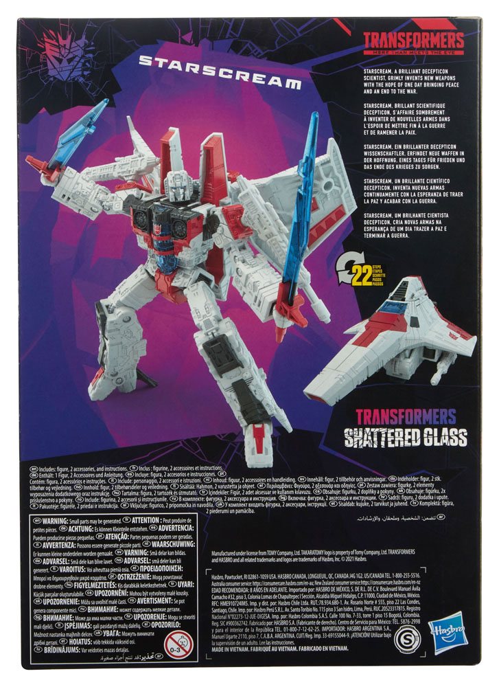 Transformers: Shattered Glass Voyager Class Actionfigur Starscream 18 cm