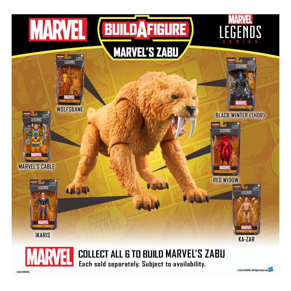 Marvel Legends Actionfigur Marvel's Cable (BAF: Marvel's Zabu) 15 cm