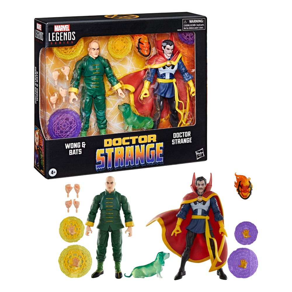 Doctor Strange Marvel Legends Actionfiguren 3er-Pack Doctor Strange, Wong & Bats 15 cm