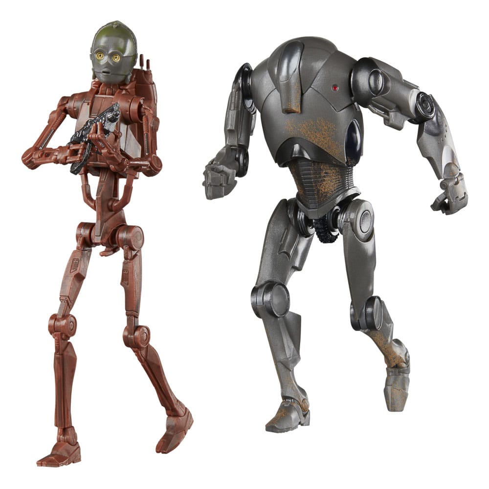 Star Wars Episode II Black Series Actionfiguren 2er-Pack C-3PO (B1 Battle Droid Body) & Super Battle Droid 15 cm