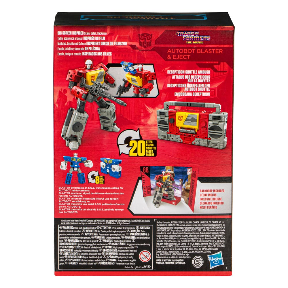 The Transformers: The Movie Generations Studio Series Voyager Class Actionfigur Autobot Blaster & Eject 16 cm