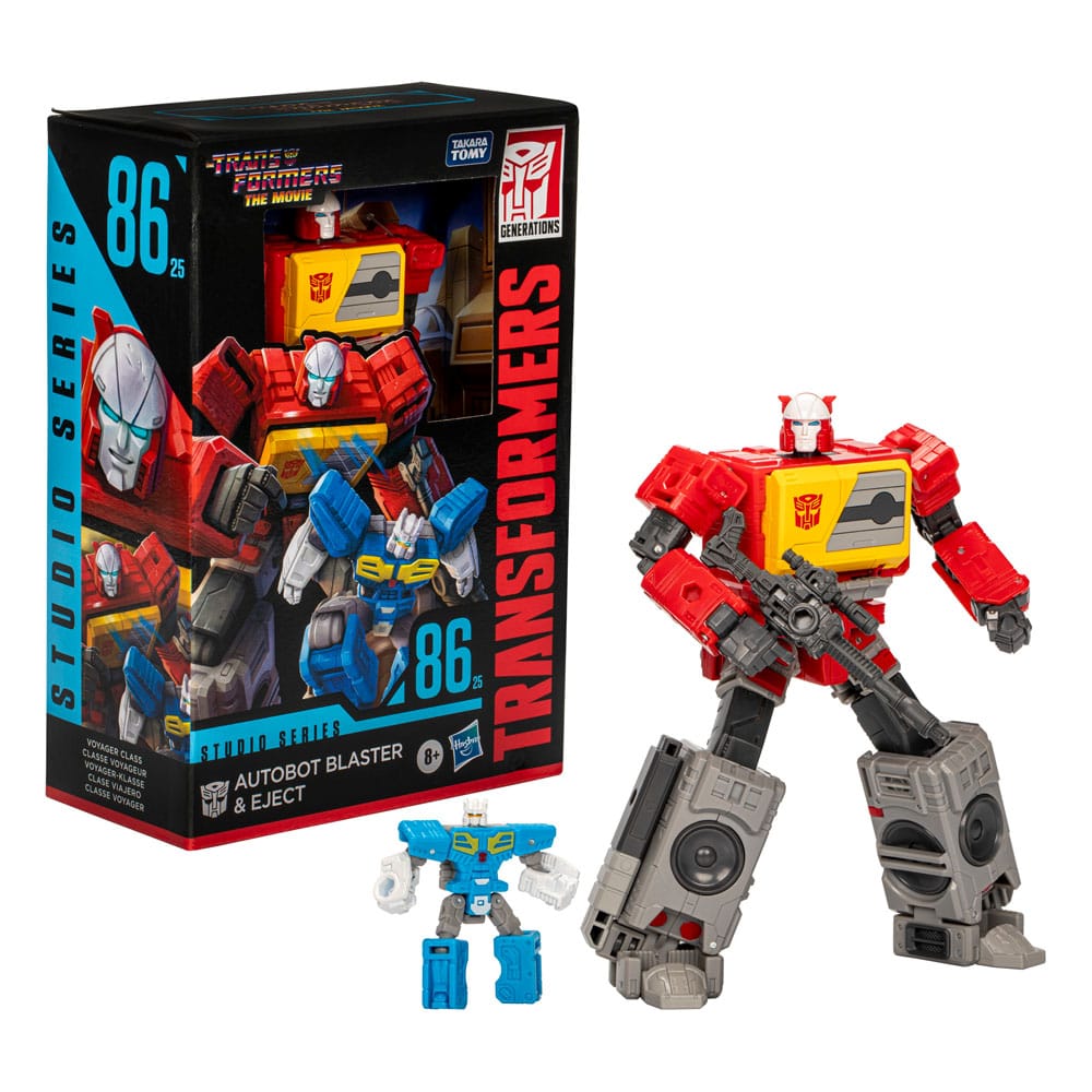 The Transformers: The Movie Generations Studio Series Voyager Class Actionfigur Autobot Blaster & Eject 16 cm