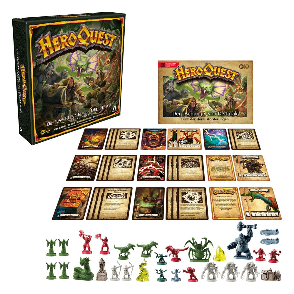 HeroQuest Brettspiel-Erweiterung Der Dschungel von Delthrak Abenteuerpack *Deutsche Version*