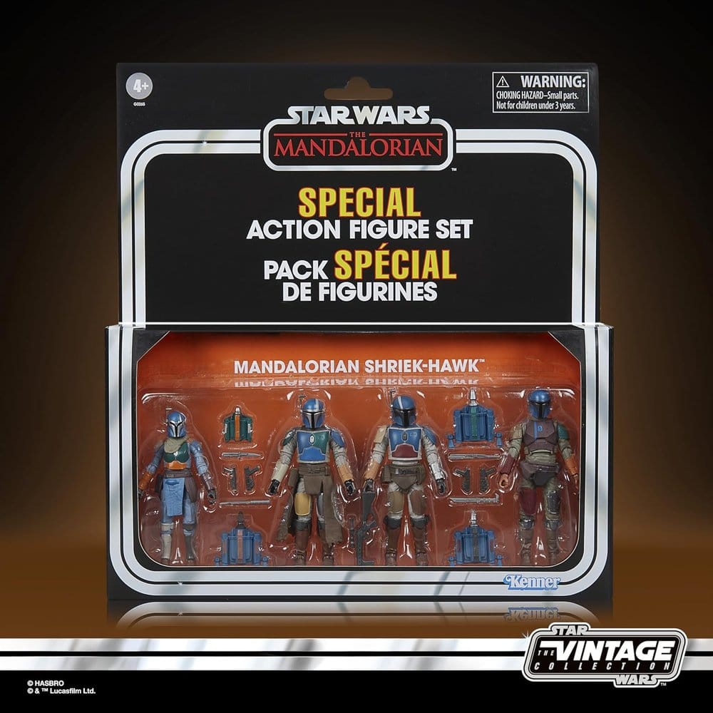 Star Wars The Mandalorian Vintage Collection Actionfiguren 4er-Pack Mandalorian Shriek-Hawk 10 cm