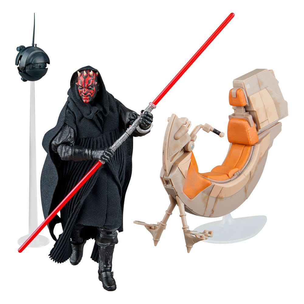 Star Wars Episode I Black Series Fahrzeug mit Actionfigur Darth Maul & Sith Speeder 25th Anniversary
