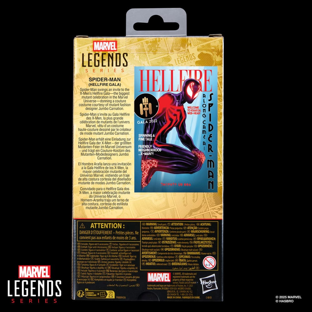 The Amazing Spider-Man Marvel Legends Actionfigur Spider-Man Hellfire Gala 15 cm