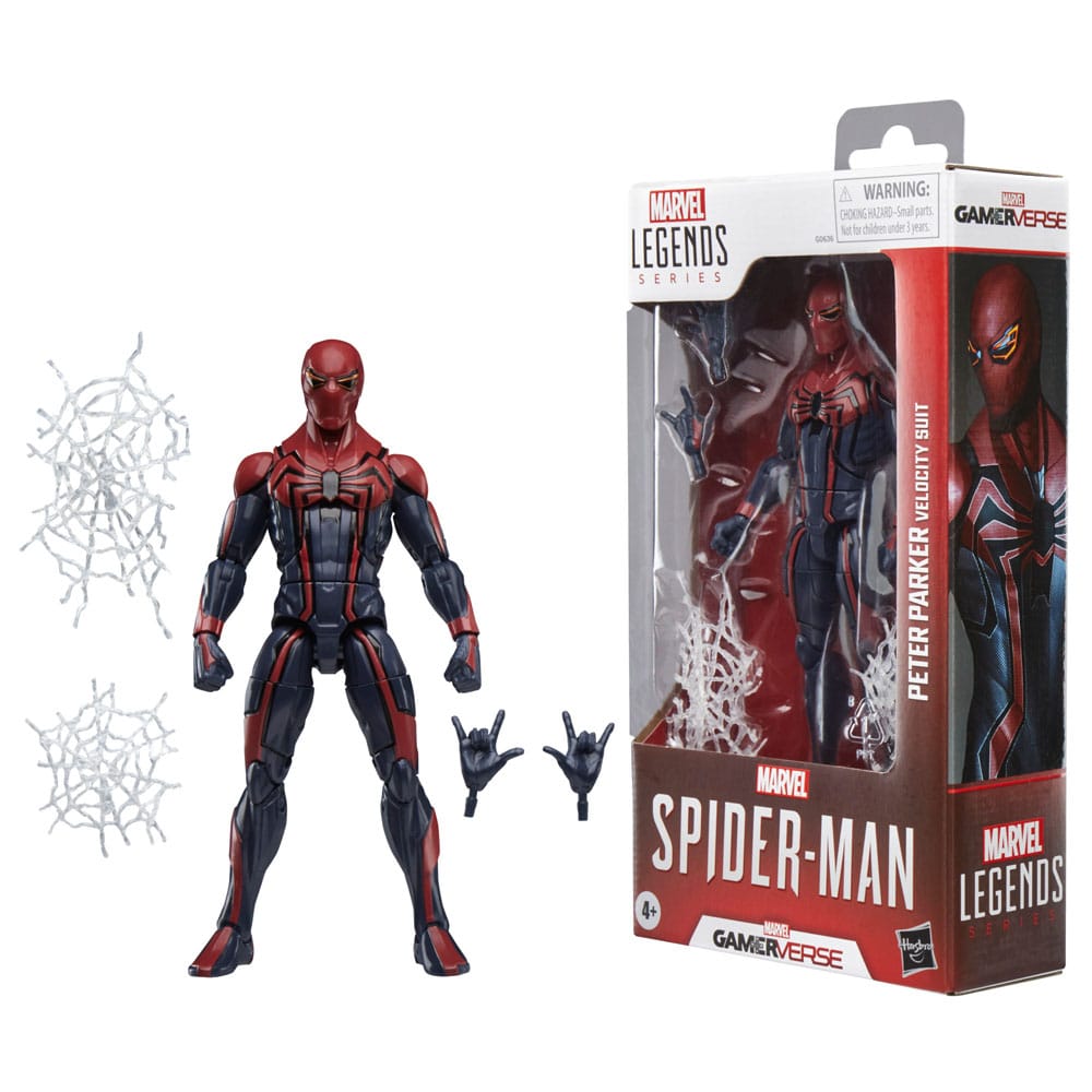 Spider-Man Marvel Legends Gamerverse Actionfigur Peter Parker Velocity Suit 15 cm