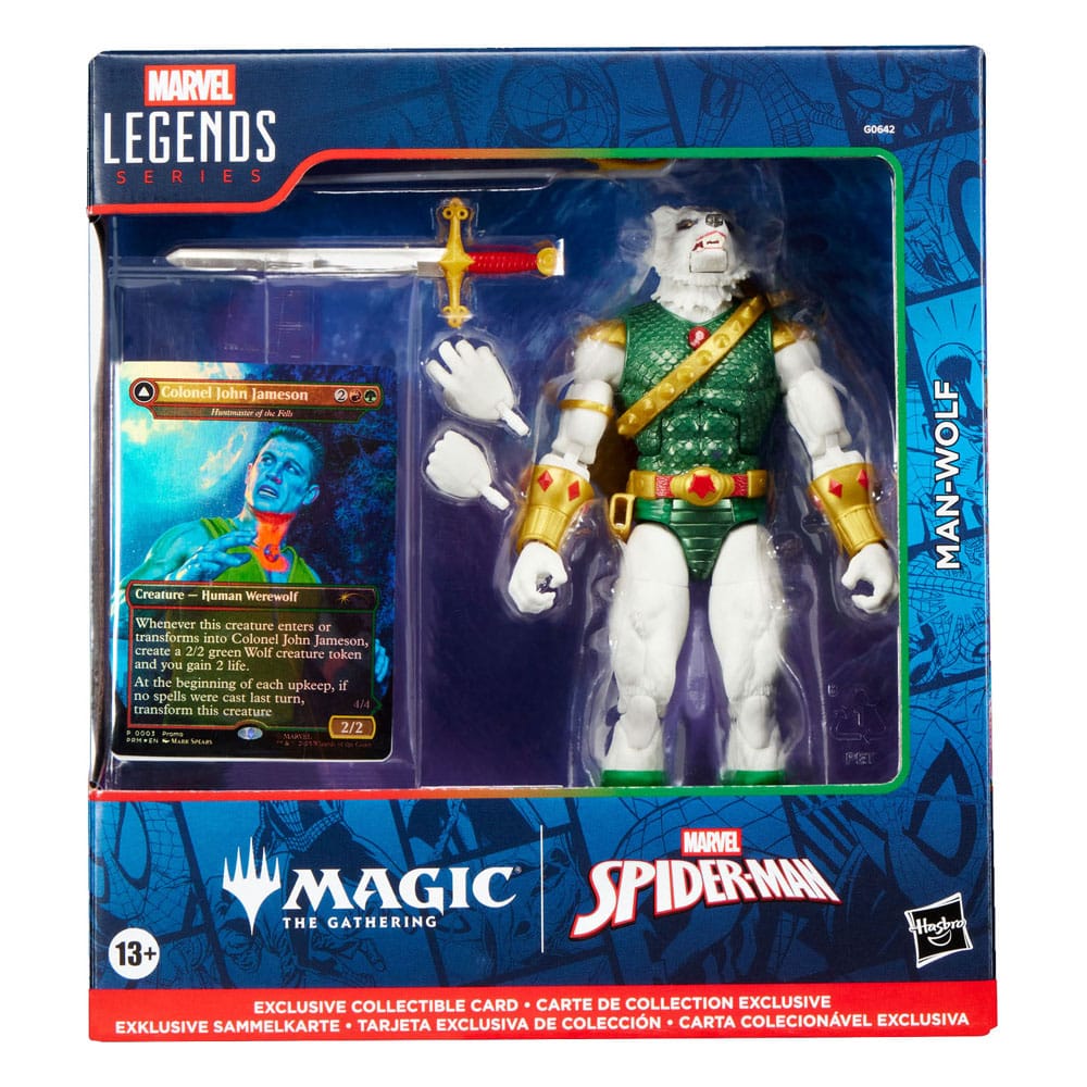 Marvel Legends Magic: The Gathering Actionfigur Man-Wolf (plus exklusive Foil-Karte) 15 cm