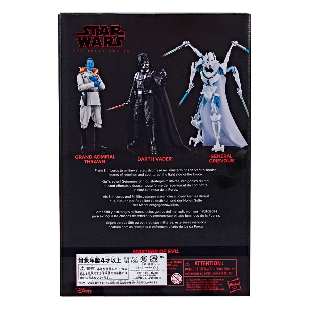 Star Wars Black Series Actionfiguren 3er-Pack Masters of Evil 15 cm