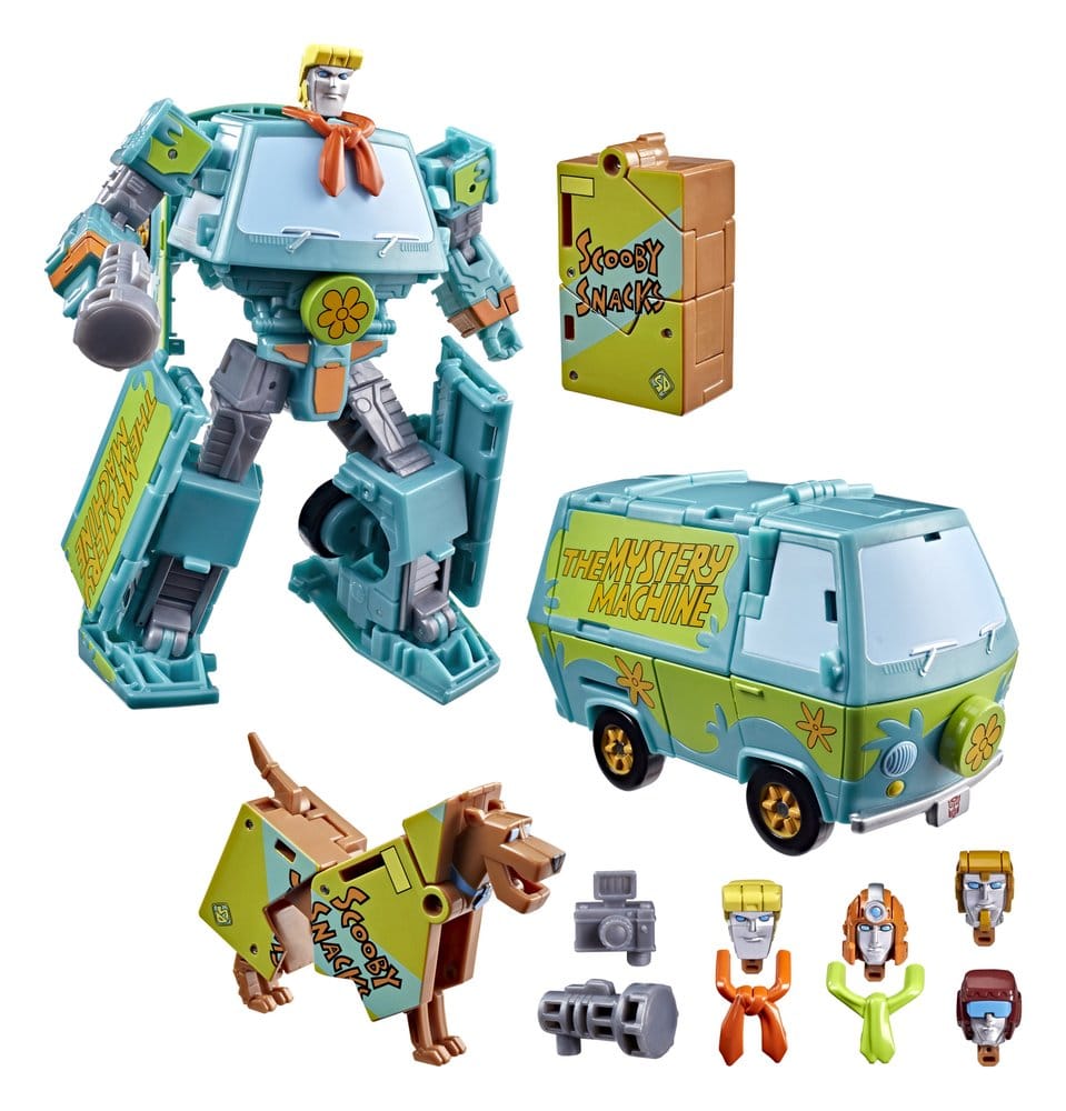 Transformers x Scooby-Doo Actionfiguren 2er-Pack Mysterious Prime & Automutt 15 cm