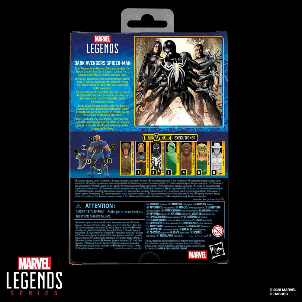 Marvel Legends Actionfigur Dark Avengers Spider-Man (BAF: Executioner) 15 cm