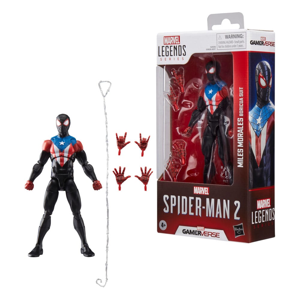 Spider-Man 2 Marvel Legends Gamerverse Actionfigur Miles Morales (Boricua Suit) 15 cm