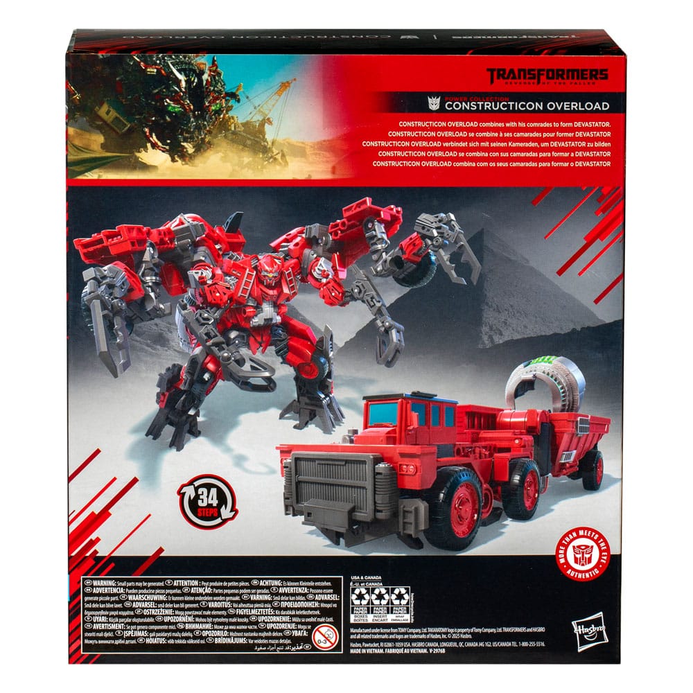 Transformers - Die Rache Studio Series Leader Class Actionfigur Power Collection Constructicon Overload 22 cm