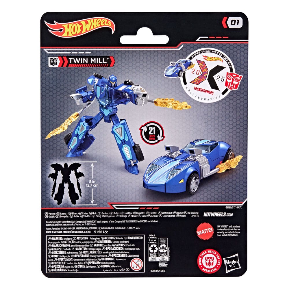 Hot Wheels x Transformers Actionfigur Twin Mill 12 cm