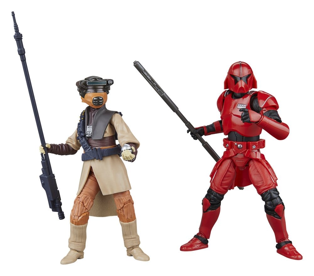 Star Wars: Shadows of the Empire Black Series Actionfiguren Luke Skywalker (Imperial Guard) & Princess Leia Organa (Boushh) 15 cm