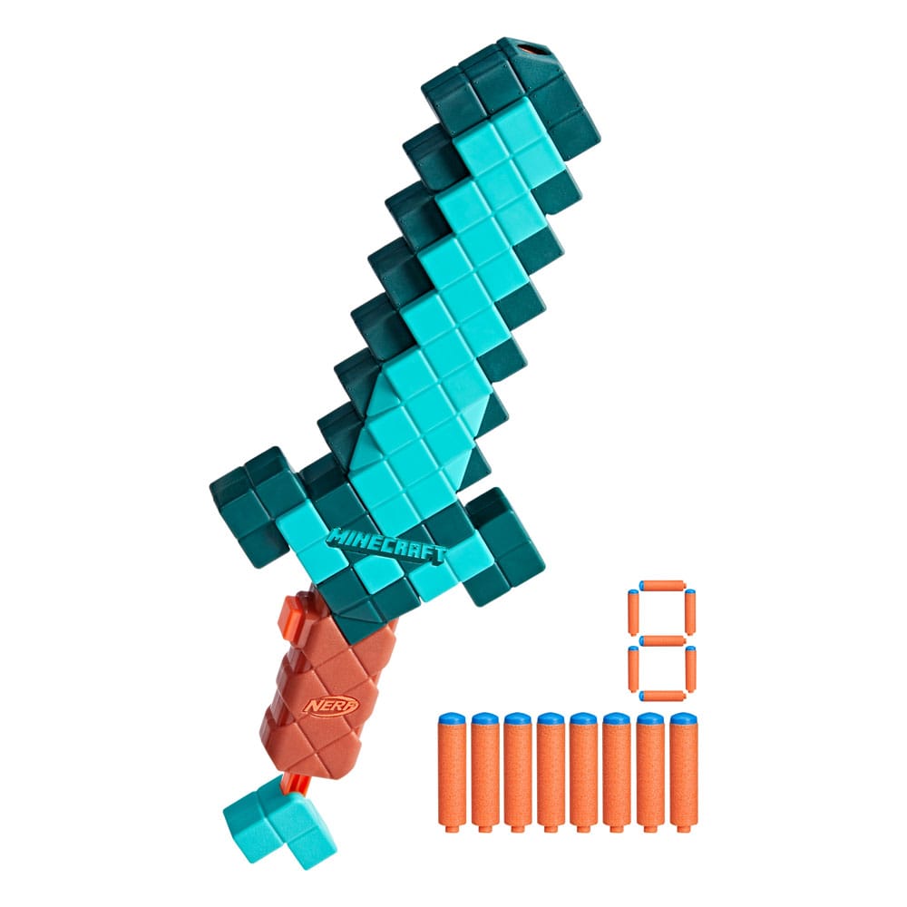 Minecraft NERF Diamantschwert mit Dart-Abschuss