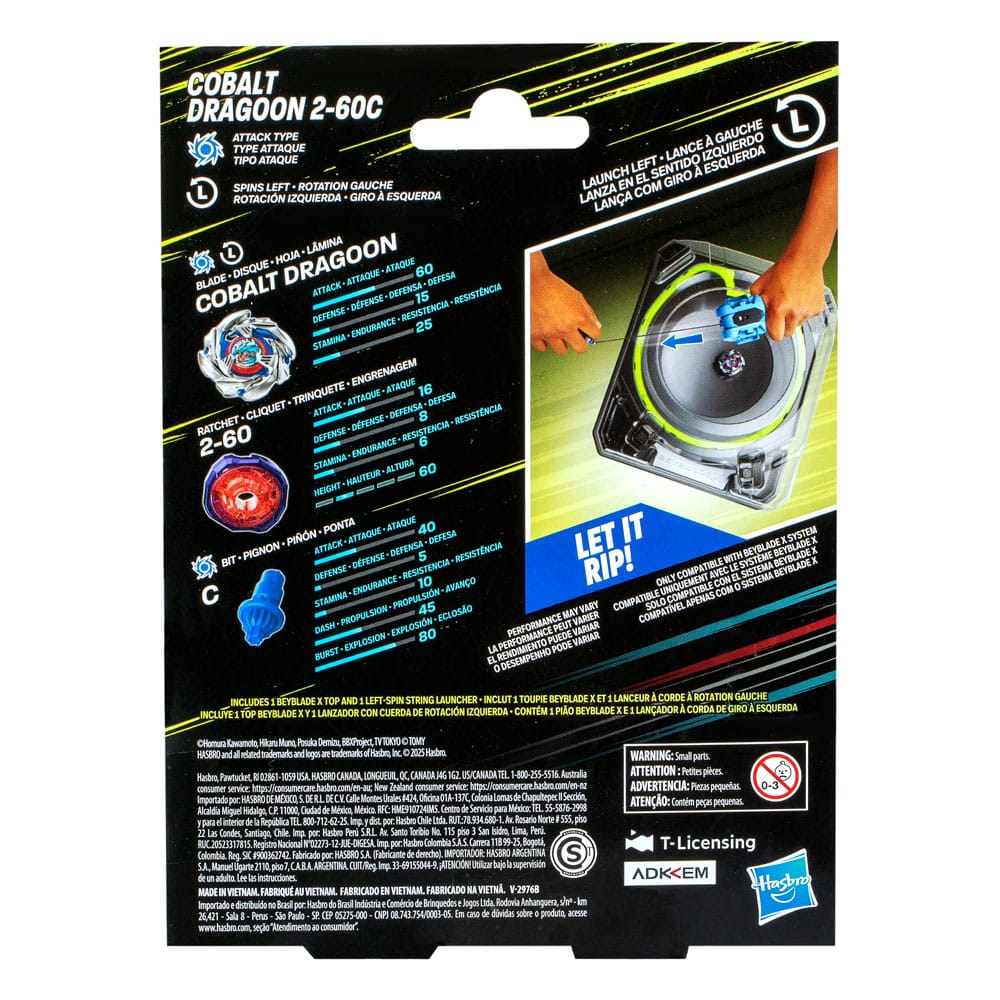Beyblade X Cobalt Dragoon 2-60C Schnur-Starter Set
