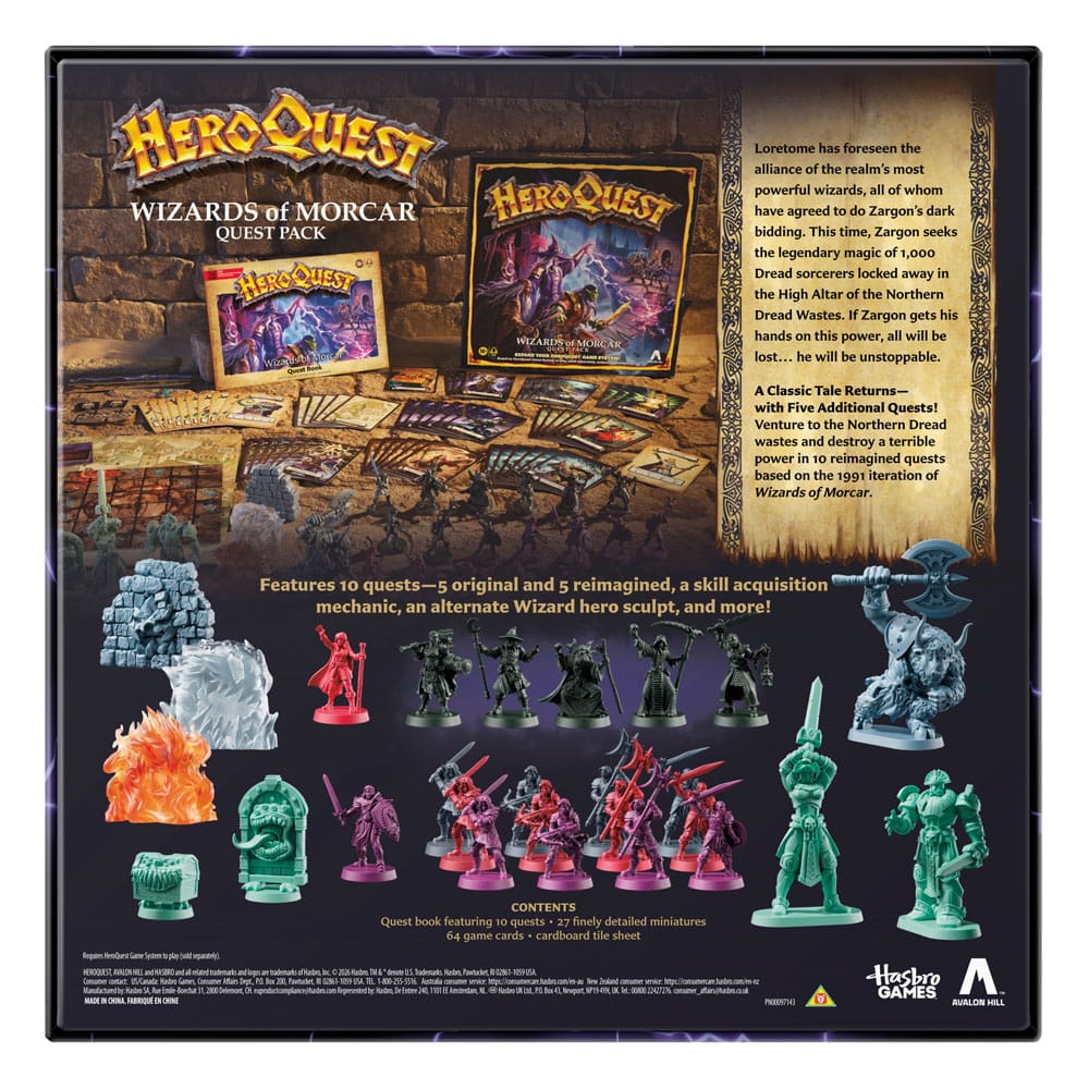 HeroQuest Brettspiel-Erweiterung Wizards of Morcar Abenteuerpack *Englische Version*