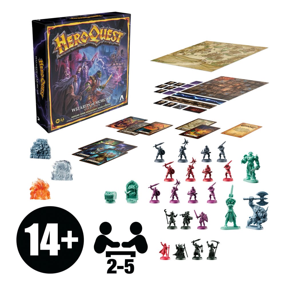 HeroQuest Brettspiel-Erweiterung Wizards of Morcar Abenteuerpack *Englische Version*