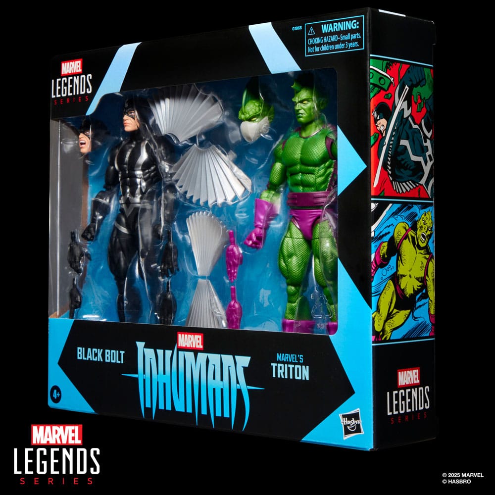 Inhumans Marvel Legends Actionfiguren 2er-Pack Black Bolt & Marvel's Triton 15 cm