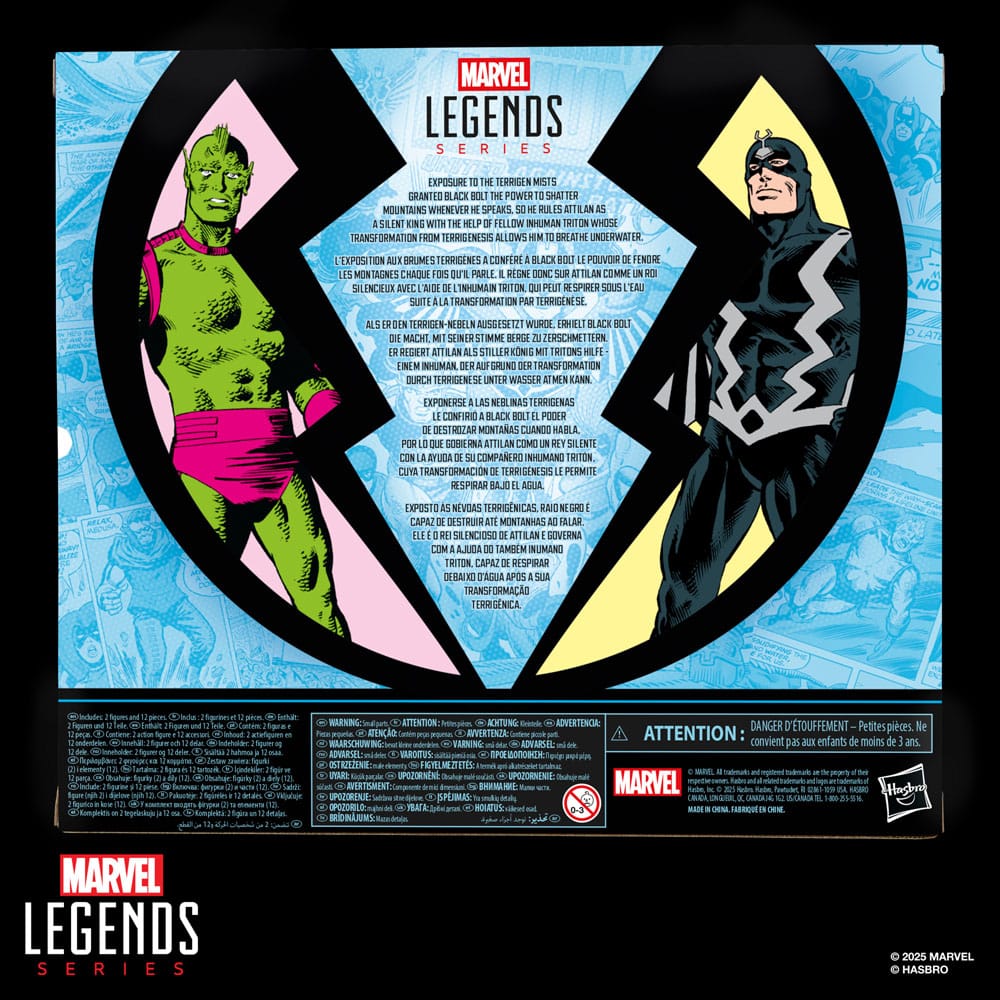 Inhumans Marvel Legends Actionfiguren 2er-Pack Black Bolt & Marvel's Triton 15 cm