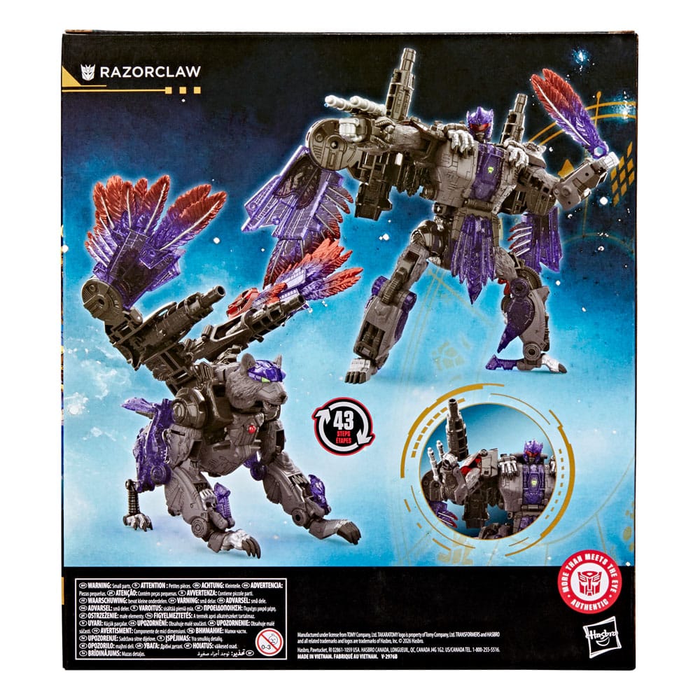 Transformers Age of the Primes Leader Class Actionfigur Razorclaw 19 cm