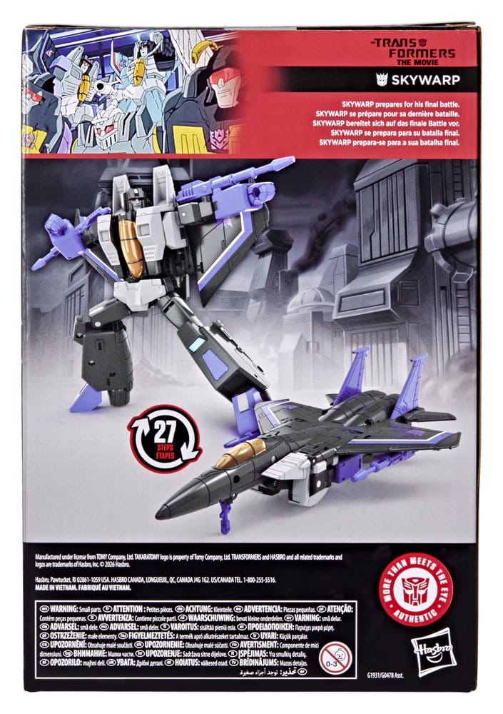 The Transformers: The Movie Studio Series Voyager Class Actionfigur Skywarp 17 cm